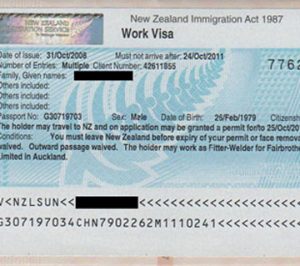 ویزای کاری و اقامت در نیوزلند