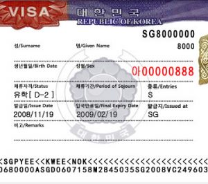 ویزای دانشجویی کره جنوبی